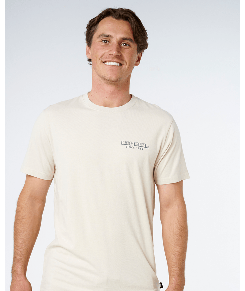 Rip Curl AOTS Sailboat Tee-Vintage White