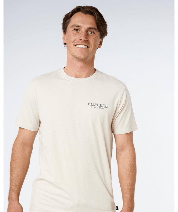 Rip Curl AOTS Sailboat Tee-Vintage White