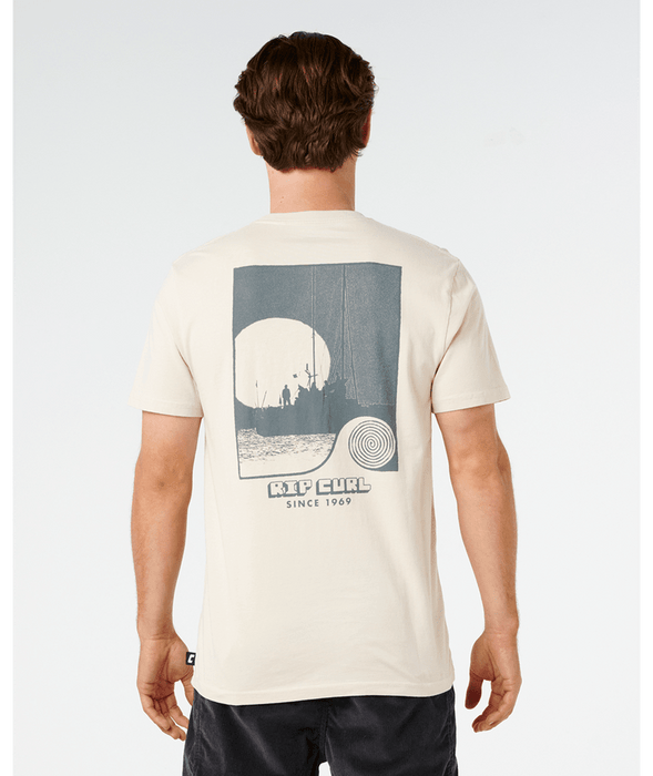 Rip Curl AOTS Sailboat Tee-Vintage White