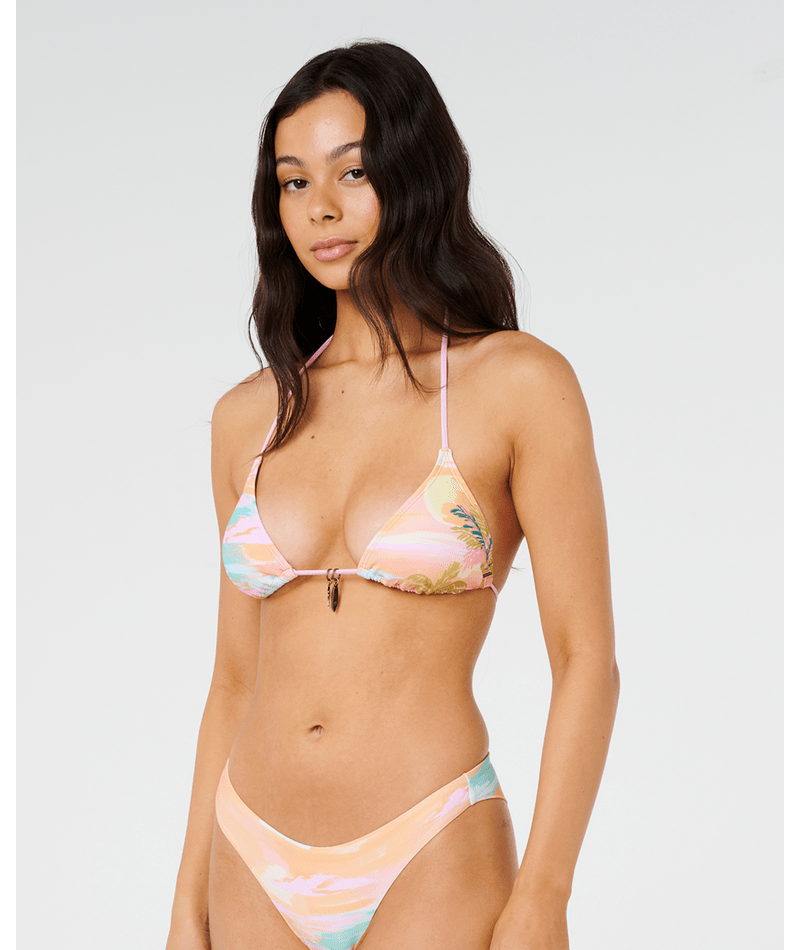 Rip Curl Topanga Canyon Sliding Tri Top-Peach