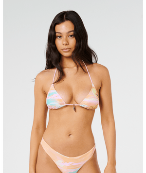 Rip Curl Topanga Canyon Sliding Tri Top-Peach