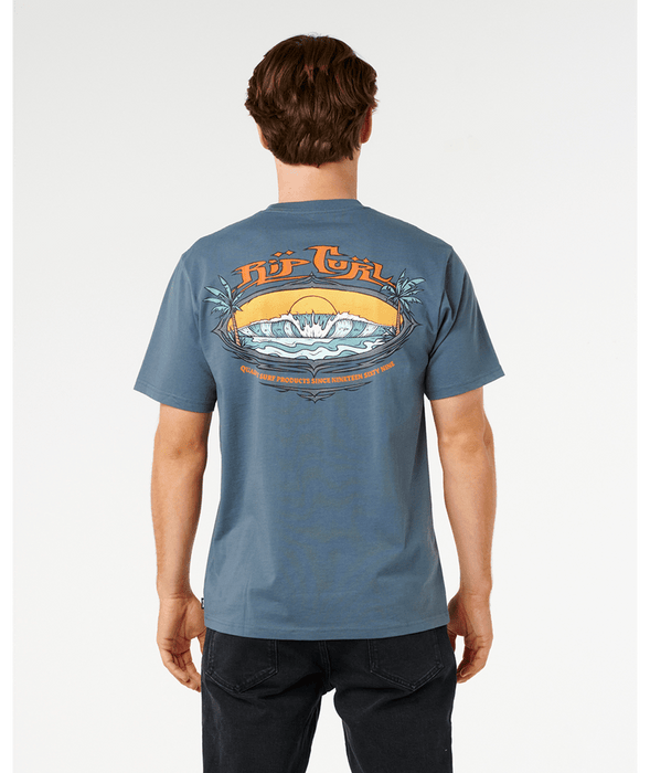 Rip Curl Hazed And Tubed Tee-Pine Night