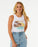 Rip Curl Sunset Ribbed Tank-White