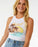 Rip Curl Sunset Ribbed Tank-White