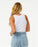 Rip Curl Sunset Ribbed Tank-White