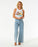 Rip Curl Sunset Ribbed Tank-White