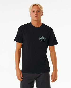 Rip Curl Stapler Tee-Black— Alternate View