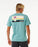 Rip Curl Surf Revivial Peaking Tee-Dusty Blue