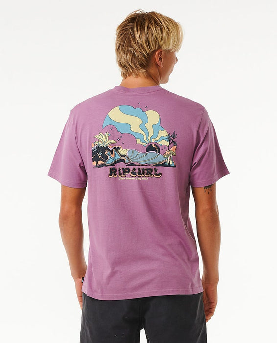 Rip Curl Mason Pipeliner Tee-Dusty Purple