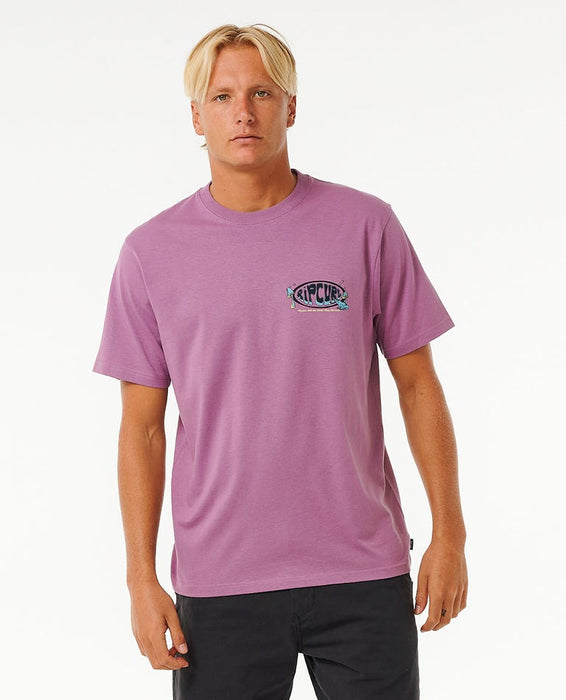 Rip Curl Mason Pipeliner Tee-Dusty Purple