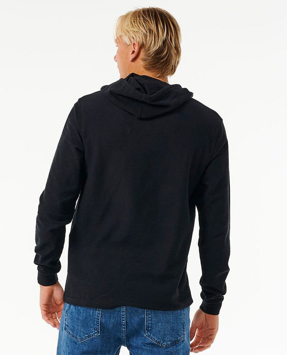 Rip Curl Surf Revival Hooded L/S Shirt-Black
