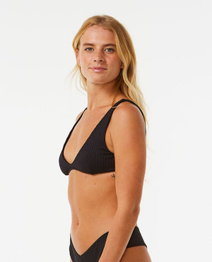 Rip Curl Premium Surf Bralette Top-Black