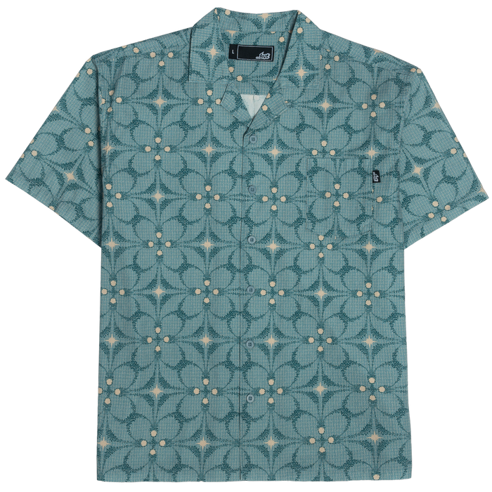 Lost Nifty Woven S/S Shirt-Sea Fog