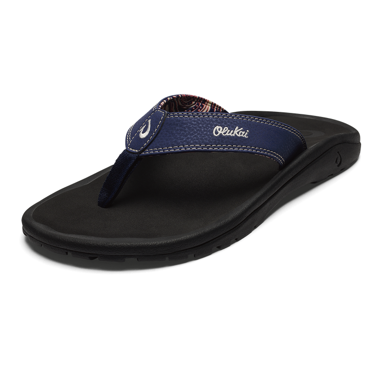 Olukai Ohana Sandal-Navy/Onyx