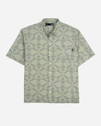 Lost Adorned Woven Shirt-Oil Green