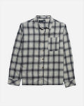 Lost Rowdy Woven Plaid L/S Shirt-Oatmeal