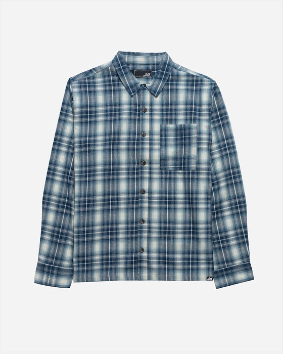 Lost Shacked Flannel L/S Shirt-Navy