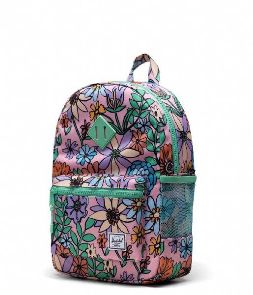 Herschel Heritage Youth Backpack-Flower Daze Romane Rose