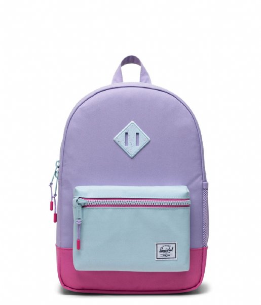 herschel backpack for boys Herschel Heritage Youth Backpack-PurpRose/SpunSugar/Strwbrry