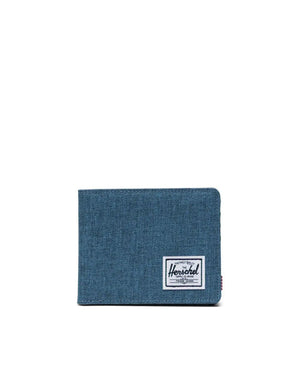 Herschel Roy RFID Wallet-Copen Blue Crosshatch