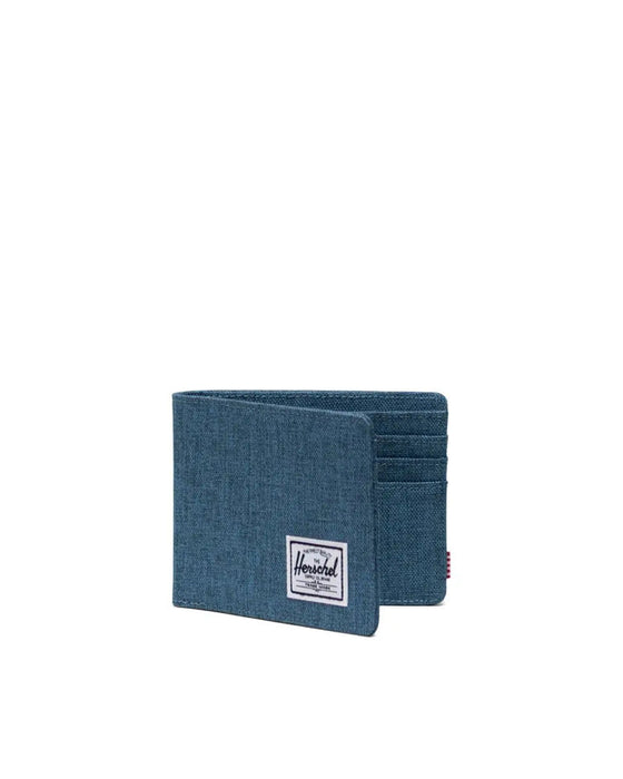 Herschel Roy RFID Wallet-Copen Blue Crosshatch