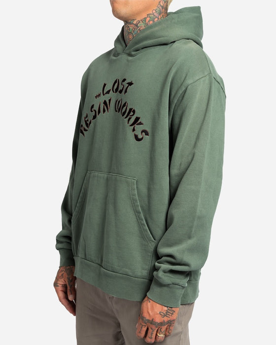 Lost Legacy Heavy Hooded Sweatshirt-Dark Sage