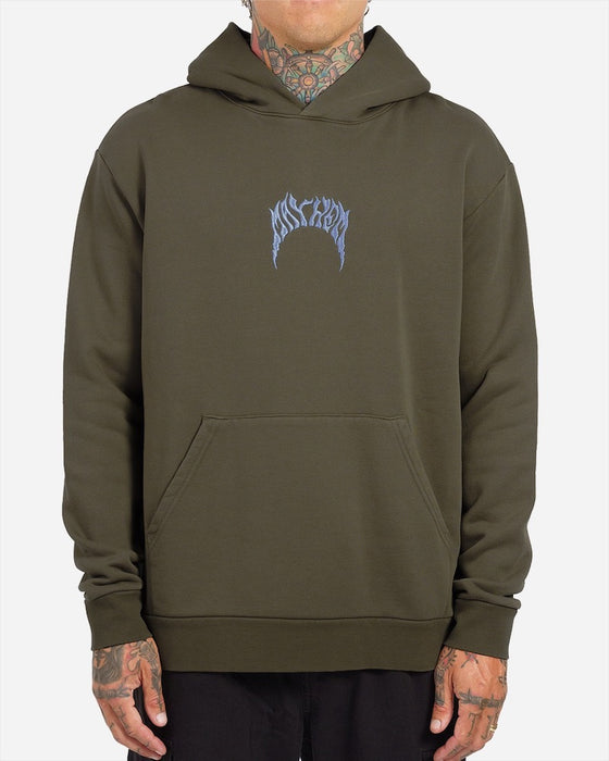 Lost  Mayhem Bolts Heavy Sweatshirt-Dusty Olive