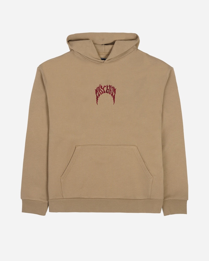 Lost Mayhem Bolts Heavy Hooded Sweatshirt-Khaki
