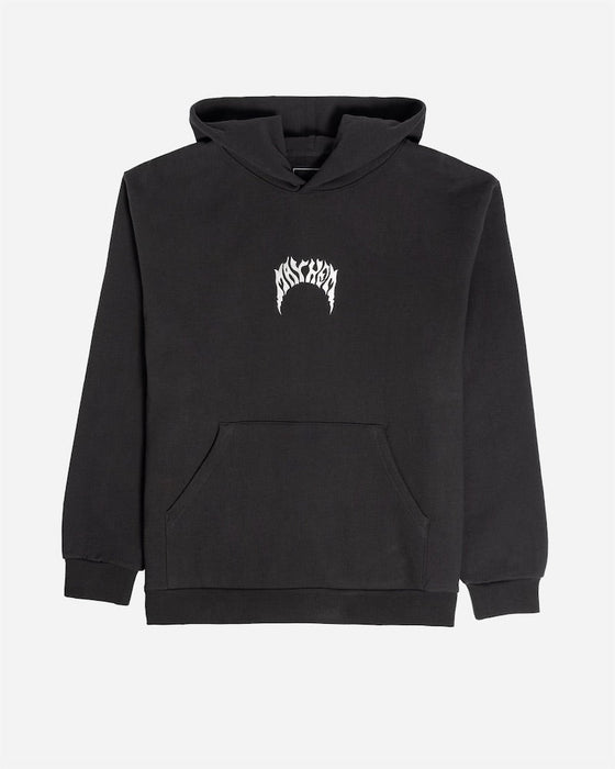 Lost Mayhem Bolts Heavy Hooded Sweatshirt-Vintage Black