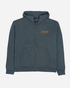 Lost Enigma Zip Hooded Sweatshirt-Slate Blue