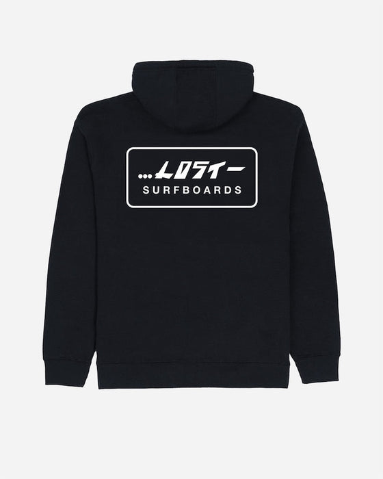 Lost Super Mega Zip Hooded Sweatshirt-Black