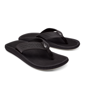 Olukai Ulele Sandal-Black/Black