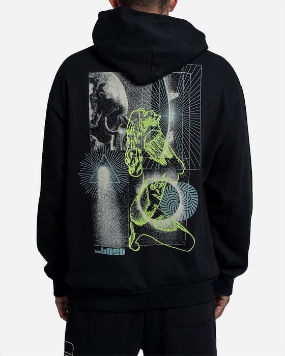 Lost Off World Heavy Hooded Sweatshirt-Black