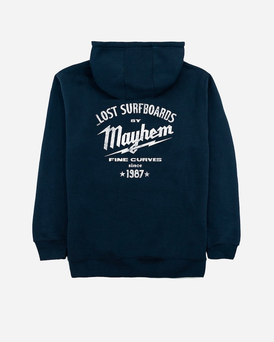 Lost Builders By Mayhem Hooded Sweatshirt-Navy
