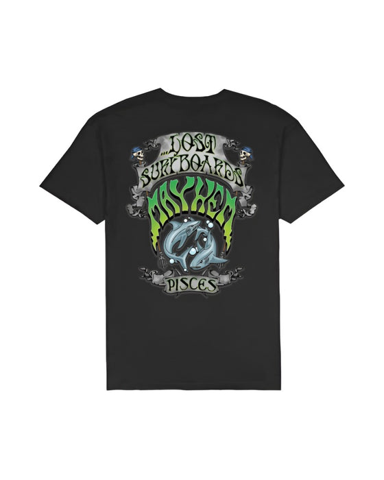 Lost Pisces Tee-Black