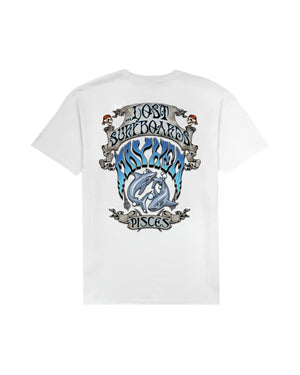Lost Pisces Tee-White
