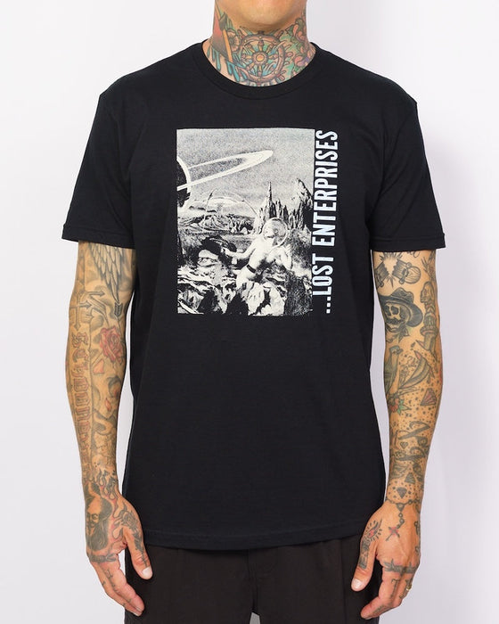Lost Spacer Tee-Black