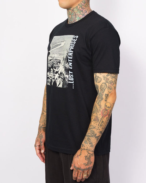 Lost Spacer Tee-Black