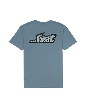 Lost Linear Lam Tee-Stone Blue