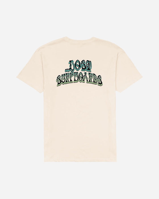 Lost Pisces Logo Tee-Natural