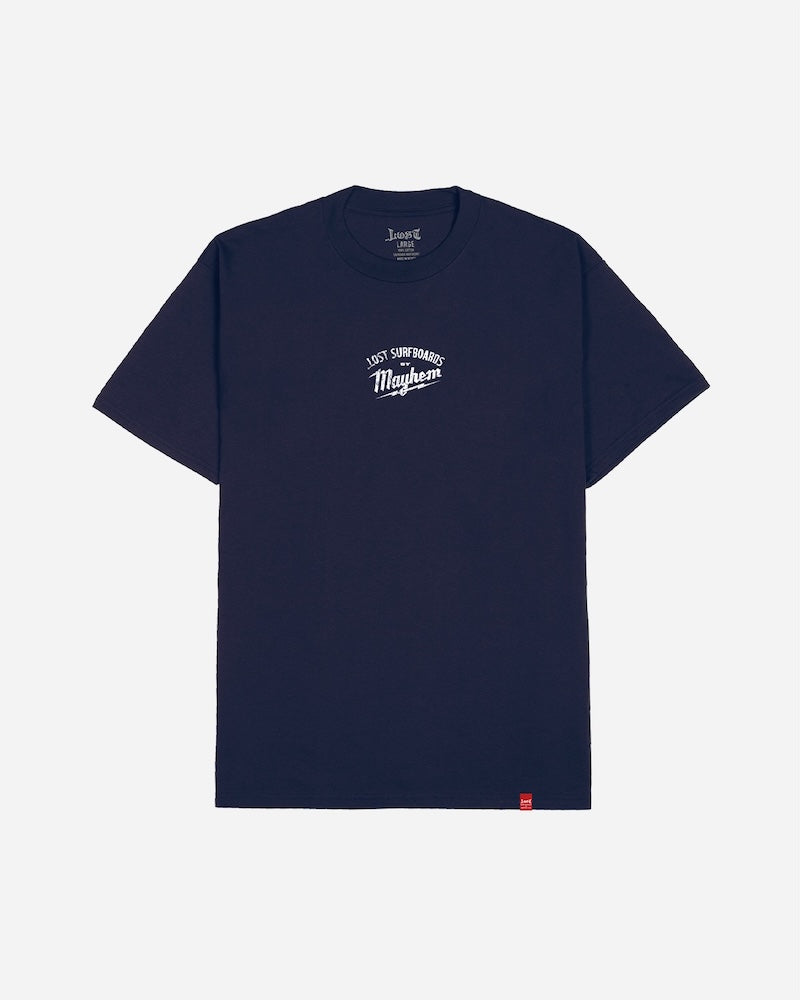 Lost Builders By Mayhem Tee-Navy