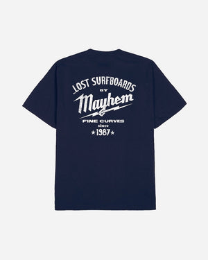 Lost Builders By Mayhem Tee-Navy