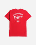 Lost Builders By Mayhem Tee-Red
