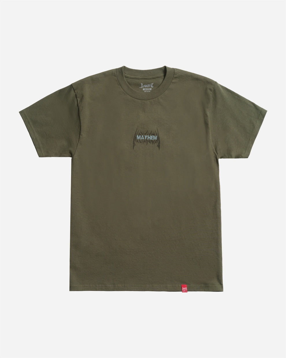 Lost Mayhem Big Block Tee-Surplus Green
