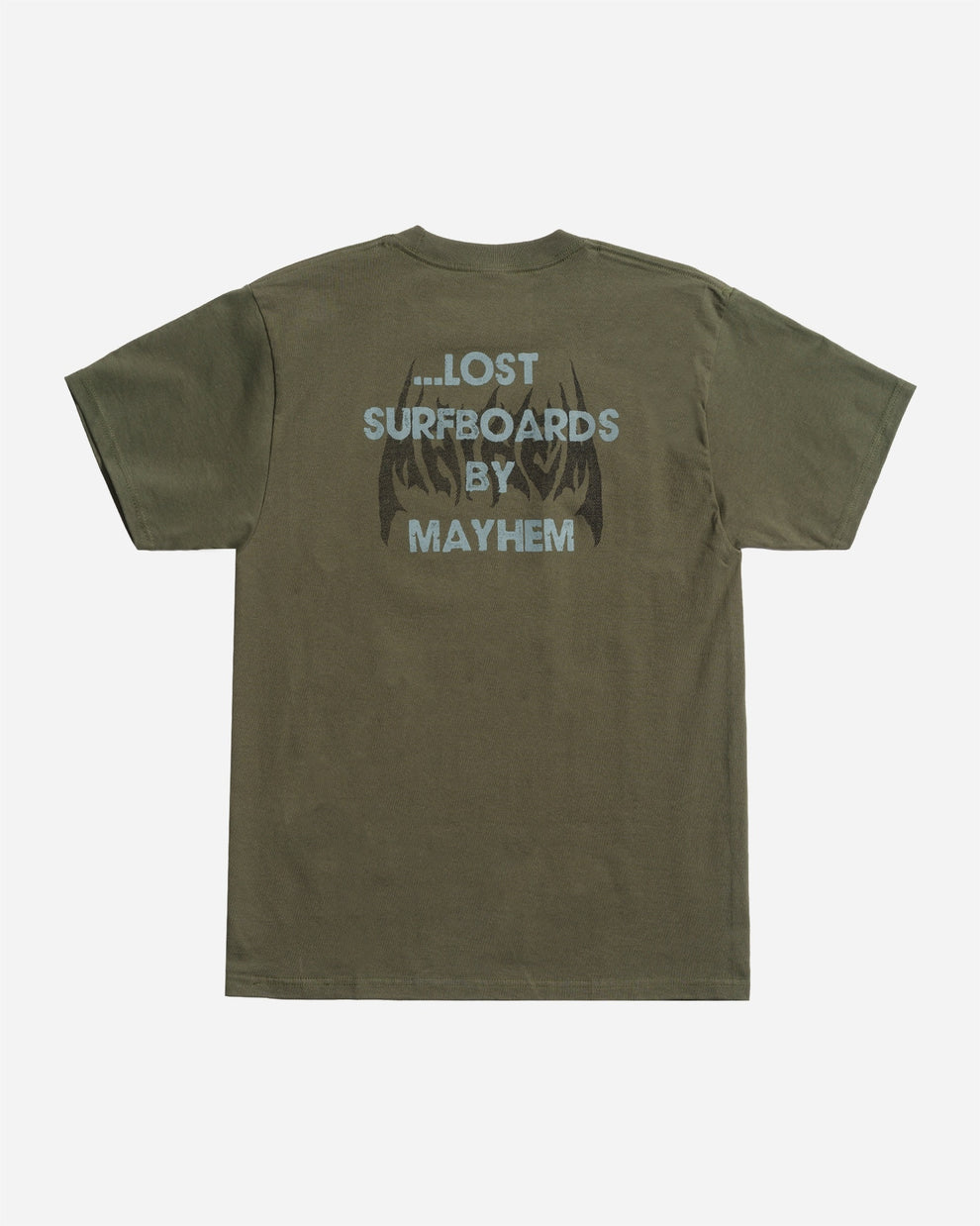 Lost Mayhem Big Block Tee-Surplus Green