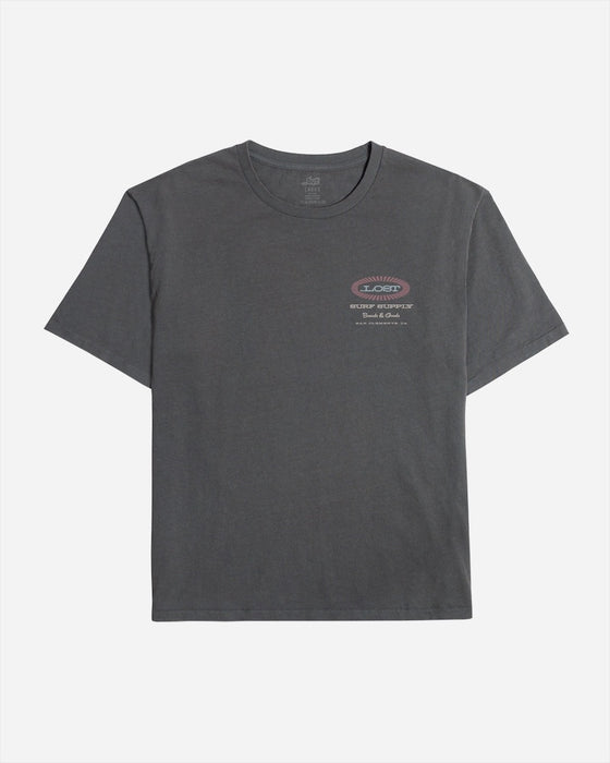 Lost Surf Supply Boxy Tee-Vintage Black