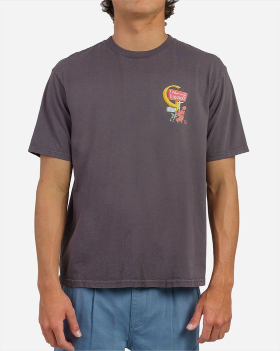 Lost Lost City Boxy Tee-Vintage Black