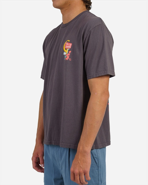 Lost Lost City Boxy Tee-Vintage Black