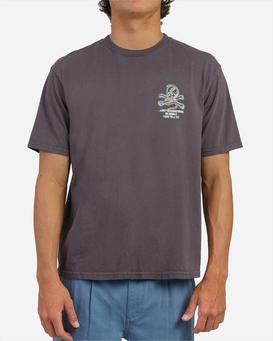 Lost Outsider Boxy Tee-Vintage Black