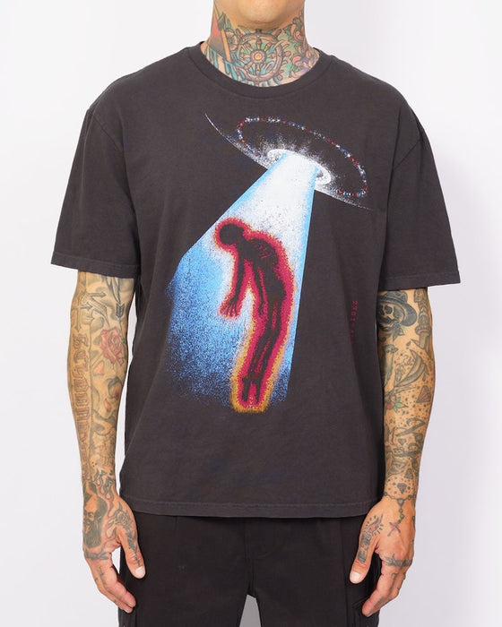 Lost Abduction Boxy Tee-Vintage Black
